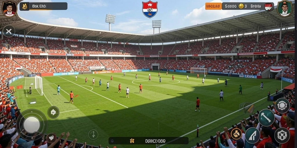 Tampilan utama aplikasi IDNSERU yang menarik dan interaktif.