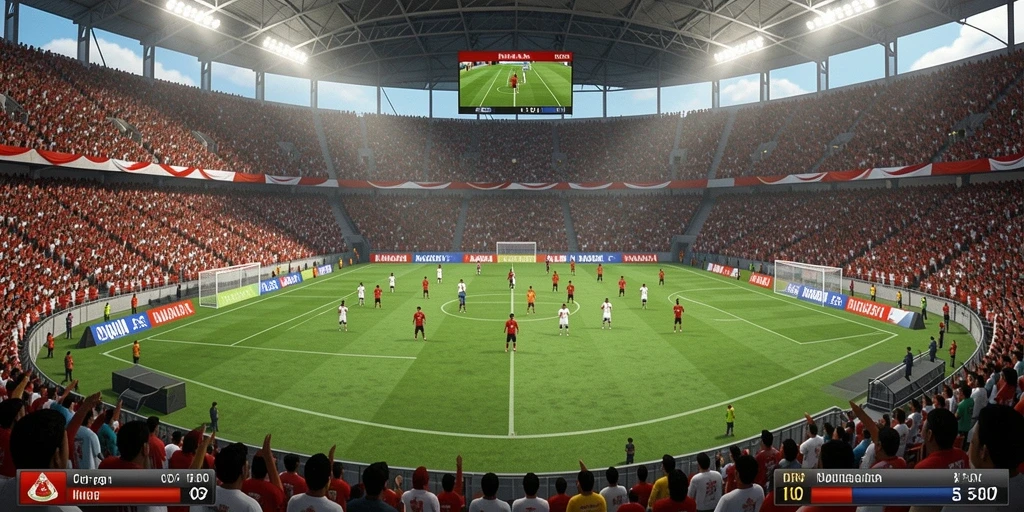 Tangkapan layar menampilkan gameplay yang intens dan seru.