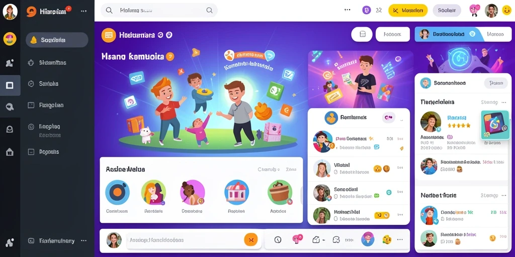 Tampilan menu utama yang menarik dan mudah dinavigasi.