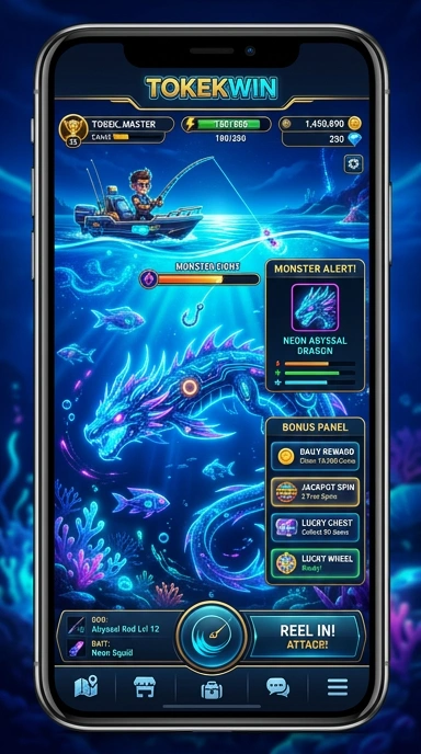Galeri pratinjau visual tokekwin build APK resmi terbaru